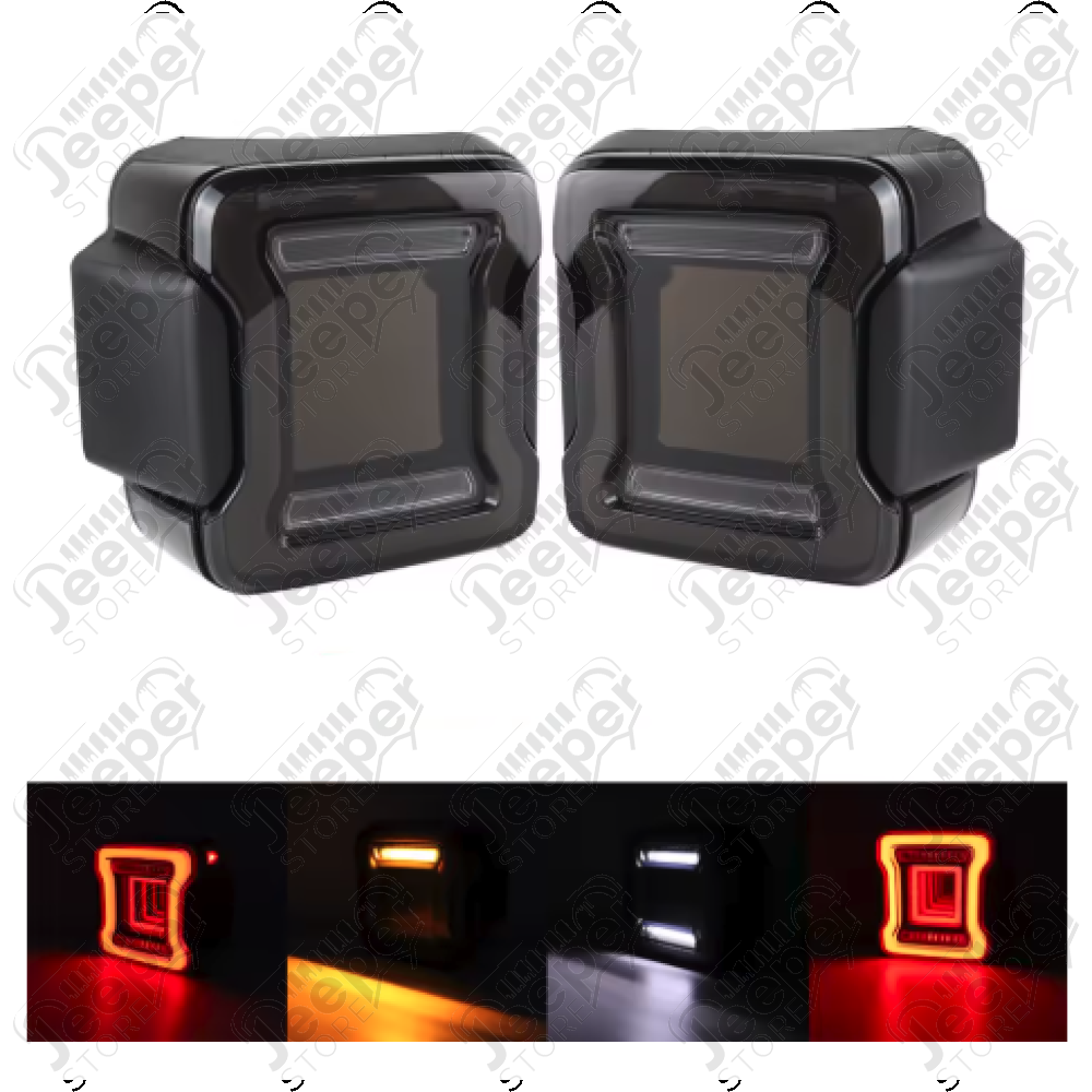 Kit 2 feux arrière LED version européen (couleur smoke) Jeep Wrangler JL