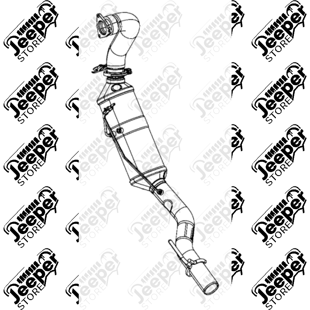Filtre à particules (FAP) 3.0L CRD - Jeep Grand Cherokee WL / WK2 - 0204.77 / 68166818 / 68166818AB / AHG2011