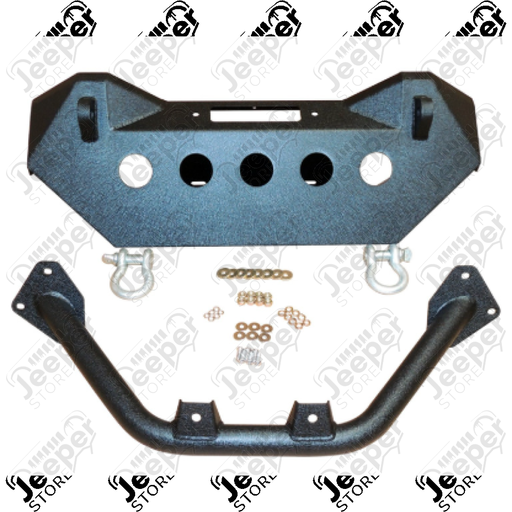 Pare chocs avant acier FLJ Offroad "IronForce Stinger S" pour Jeep Wrangler JL