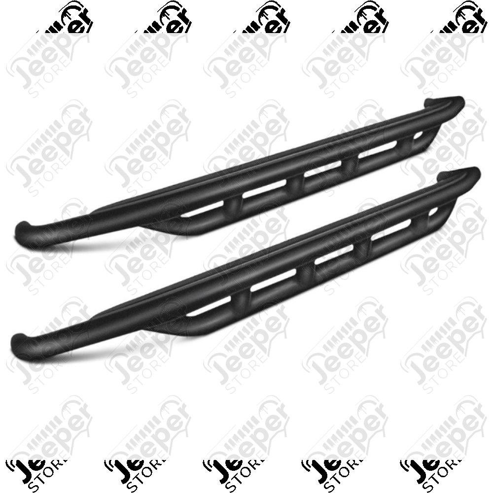 Kit de marches pieds acier noir pour Jeep Wrangler JK Unlimited, (4 portes) - 1534.39 / 11504.20 / 11504-20