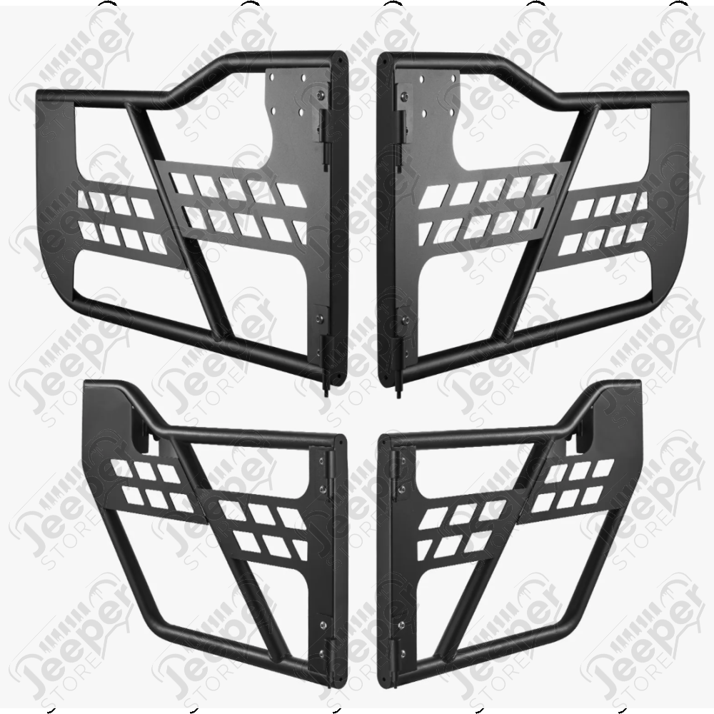 Kit de 4 demi portes tubulaires en acier sans rétroviseurs pour Jeep Wrangler JL Unlimited