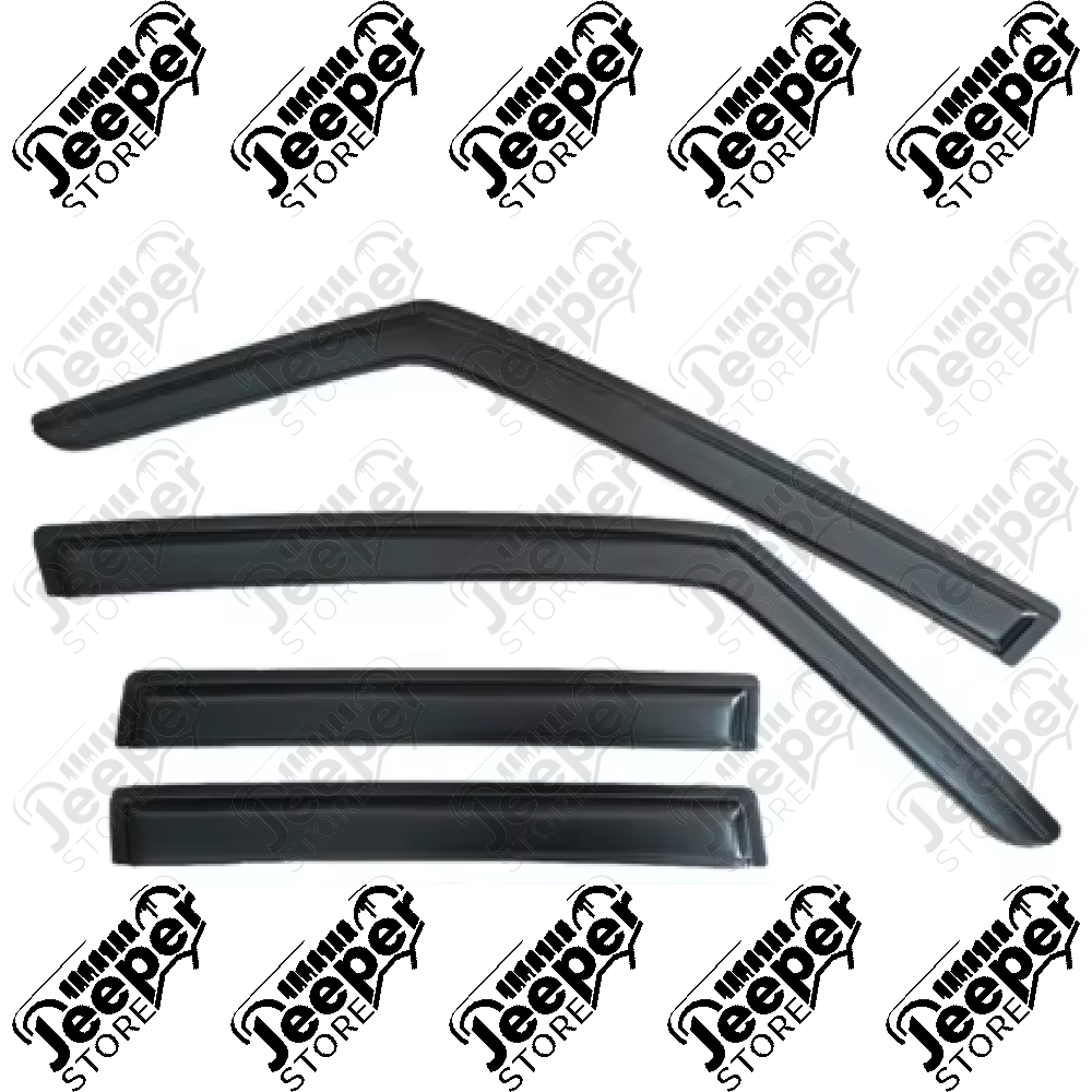 Kit de 4 déflecteurs de vitres (couleur noir) pour Jeep Renegade BU, BV