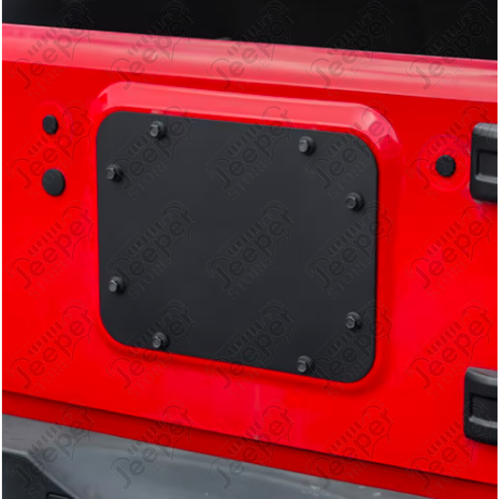 Plaque de suppression de roue de secours avec bouchons pour Jeep Wrangler JK