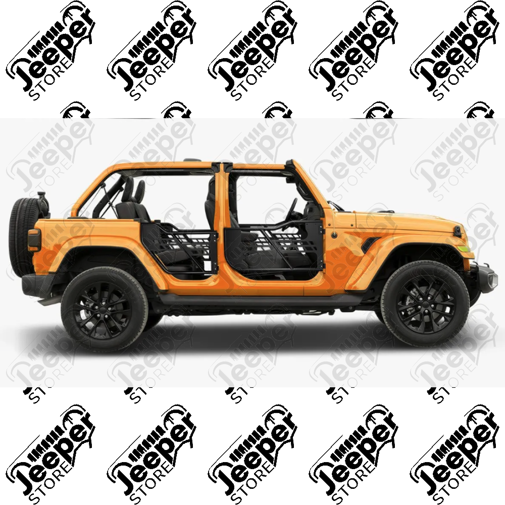 Kit de 4 demi portes tubulaires en acier sans rétroviseurs pour Jeep Wrangler JL Unlimited