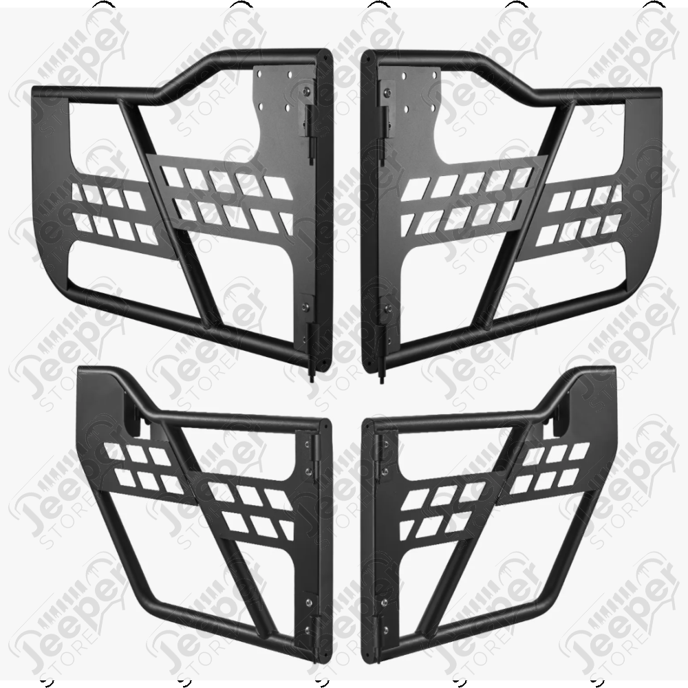 Kit de 4 demi portes tubulaires en acier sans rétroviseurs pour Jeep Wrangler JL Unlimited