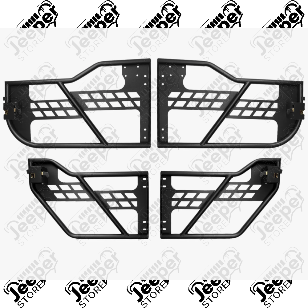 Kit de 4 demi portes tubulaires en acier sans rétroviseurs pour Jeep Wrangler JL Unlimited