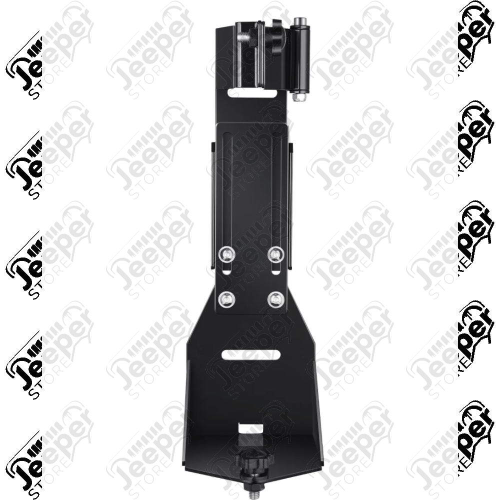 Fixation de cric sur charnières de coffre pour cric type Hi-Lift FLJ Offroad "IronJack" pour Jeep Wrangler YJ, TJ, JK, JL