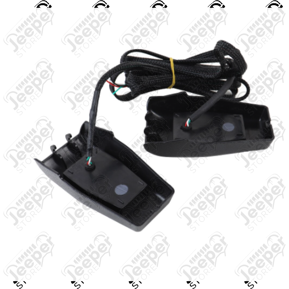 Kit d'enjoliveurs sur charnières de hayon à LED pour Jeep Wrangler JK