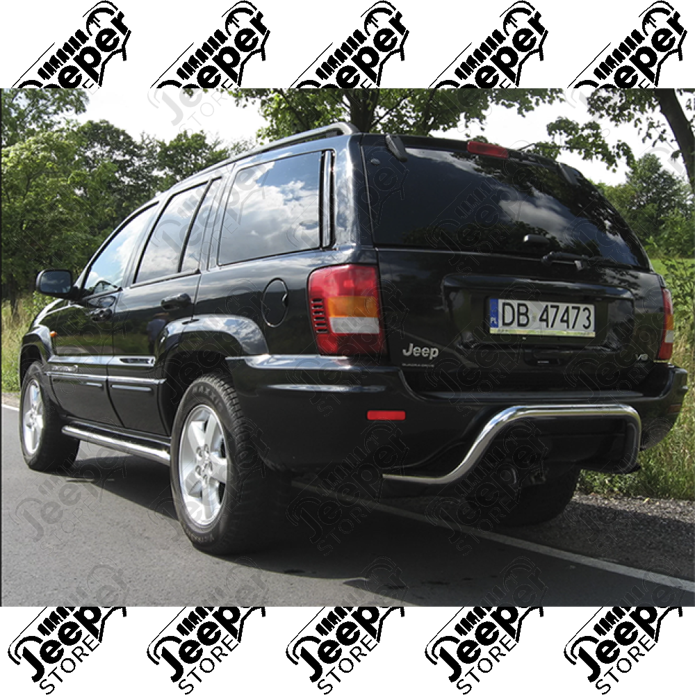 Protection tubulaire arrière acier inox pour Jeep Grand Cherokee WJ, WG
