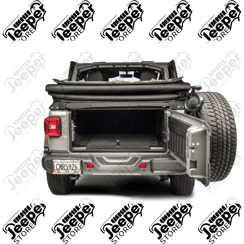 Bâche électrique Squareback by MyTop - Couleur : Black (Noir) - Jeep Wrangler JL (2 portes) - 9440017 / 94400-17