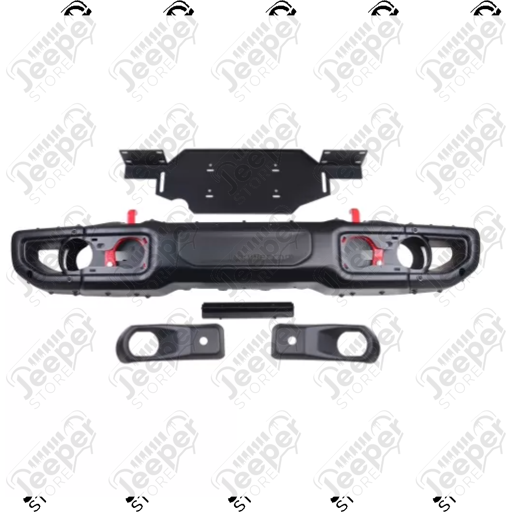 Pare chocs avant type Rubicon US avec porte treuil - Jeep Wrangler JL - H8064 / OFJLFBS014 + OFJLSB314H / OFJLFBS014B / JP-JL100