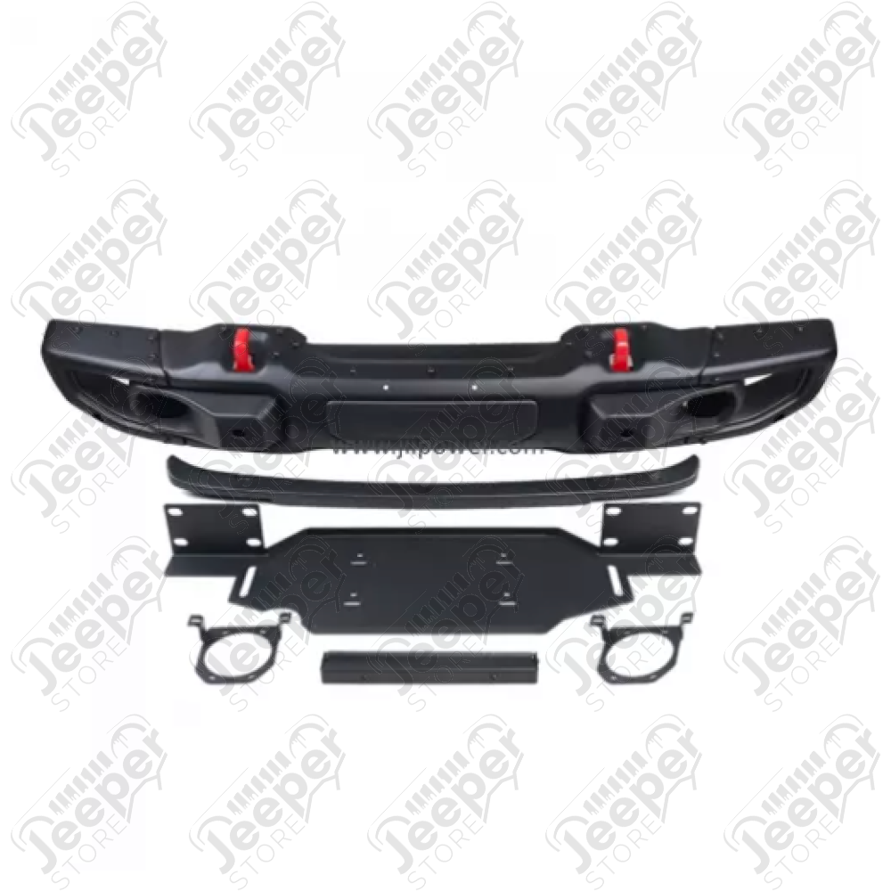 Pare chocs avant type Rubicon US avec porte treuil - Jeep Wrangler JL - H8064 / OFJLFBS014 + OFJLSB314H / OFJLFBS014B / JP-JL100