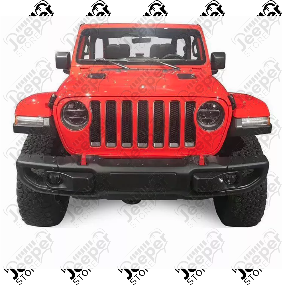 Pare chocs avant type Rubicon US avec porte treuil - Jeep Wrangler JL - H8064 / OFJLFBS014 + OFJLSB314H / OFJLFBS014B / JP-JL100