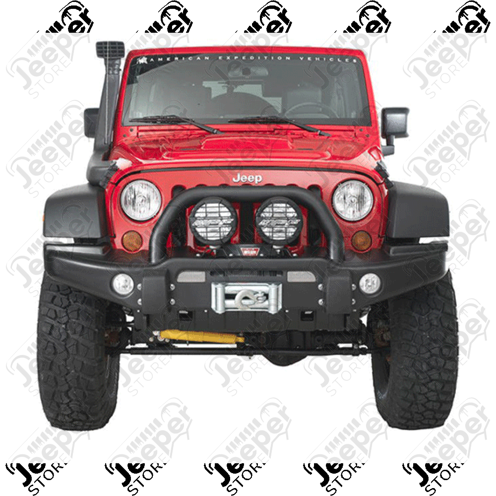 Pare chocs avant acier avec porte treuil type AEV Premium - Jeep Wrangler JK - 1540.38AEV-CA / PCAV-066 / 1533.65CA / JP-BP008