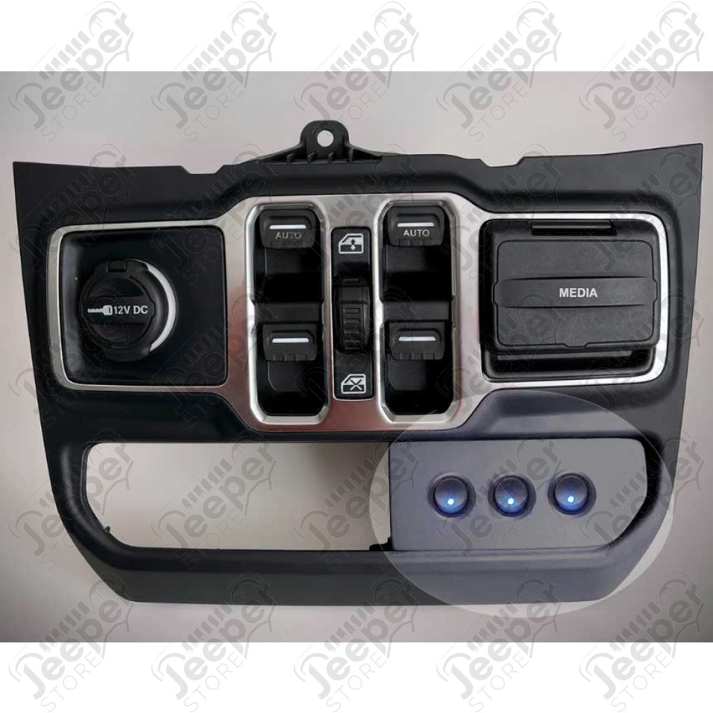 Kit de 3 boutons pour bas de tableau de bord - Jeep Wrangler JL