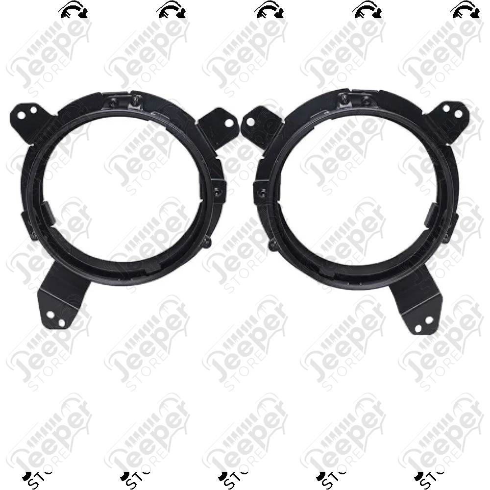 Fixations adaptateur pour phare à LED (gauche et droit) de la marque FLJ Offroad pour Jeep Wrangler JL - Permet de mettre des phares LED sur votre Jeep Wrangler JL - 0824.35 / 216981 / B07TWTNZZM