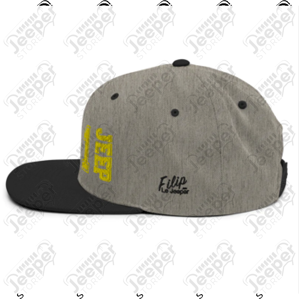 Casquette plate JEEP 1941, grise et noir
