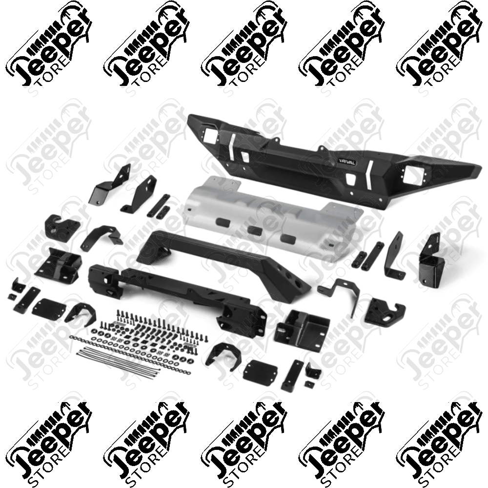 Pare chocs avant en aluminium RIVAL Long (Complet) - Jeep Wrangler JL - 1540.39RI-C-JL / RIV-2D.2701.2-NL / 2D.2701.2-NL / RI2D.2701.2-NL / RIV2D.2701.2-NL / RI2D.2701.3-NL