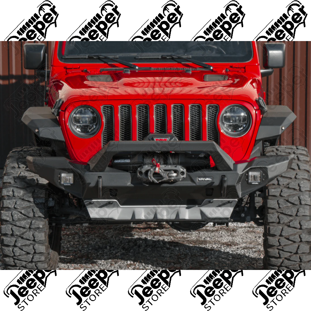 Pare chocs avant en aluminium RIVAL Long (Complet) - Jeep Wrangler JL - 1540.39RI-C-JL / RIV-2D.2701.2-NL / 2D.2701.2-NL / RI2D.2701.2-NL / RIV2D.2701.2-NL / RI2D.2701.3-NL