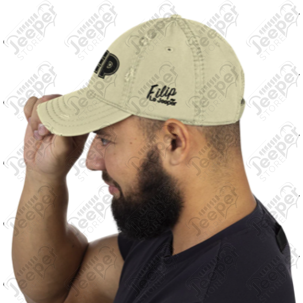 Casquette Jeep, couleur beige écrit Jeep en noir