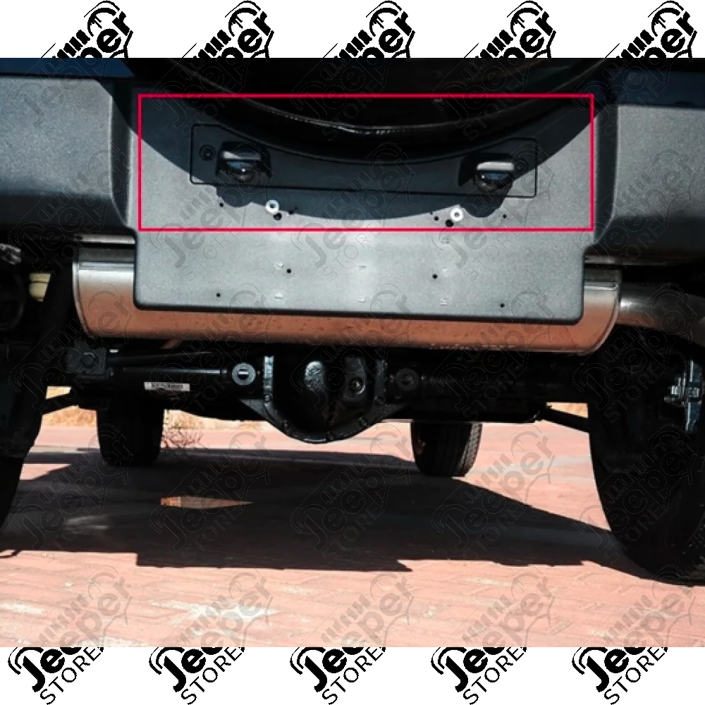 Support d'éclaireur de plaque l'immatriculation Europe (à encastrer dans le pare chocs arrière) Jeep Wrangler JK
