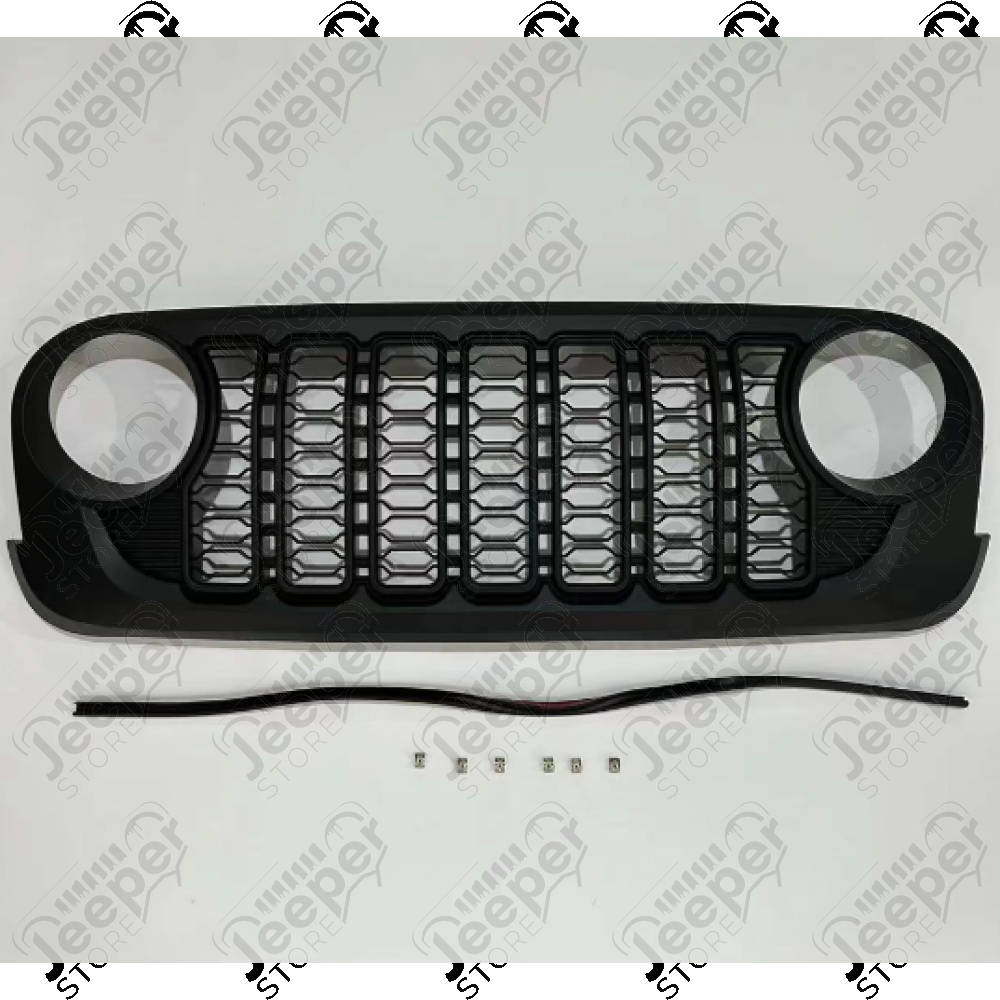 Calandre au look du dernier Wrangler JL phase 2 (2024 - 2026) pour Jeep Wrangler JK