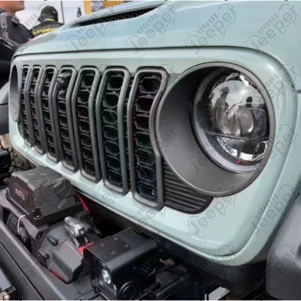 Calandre au look du dernier Wrangler JL 2024 pour Jeep Wrangler JL (sans caméra)