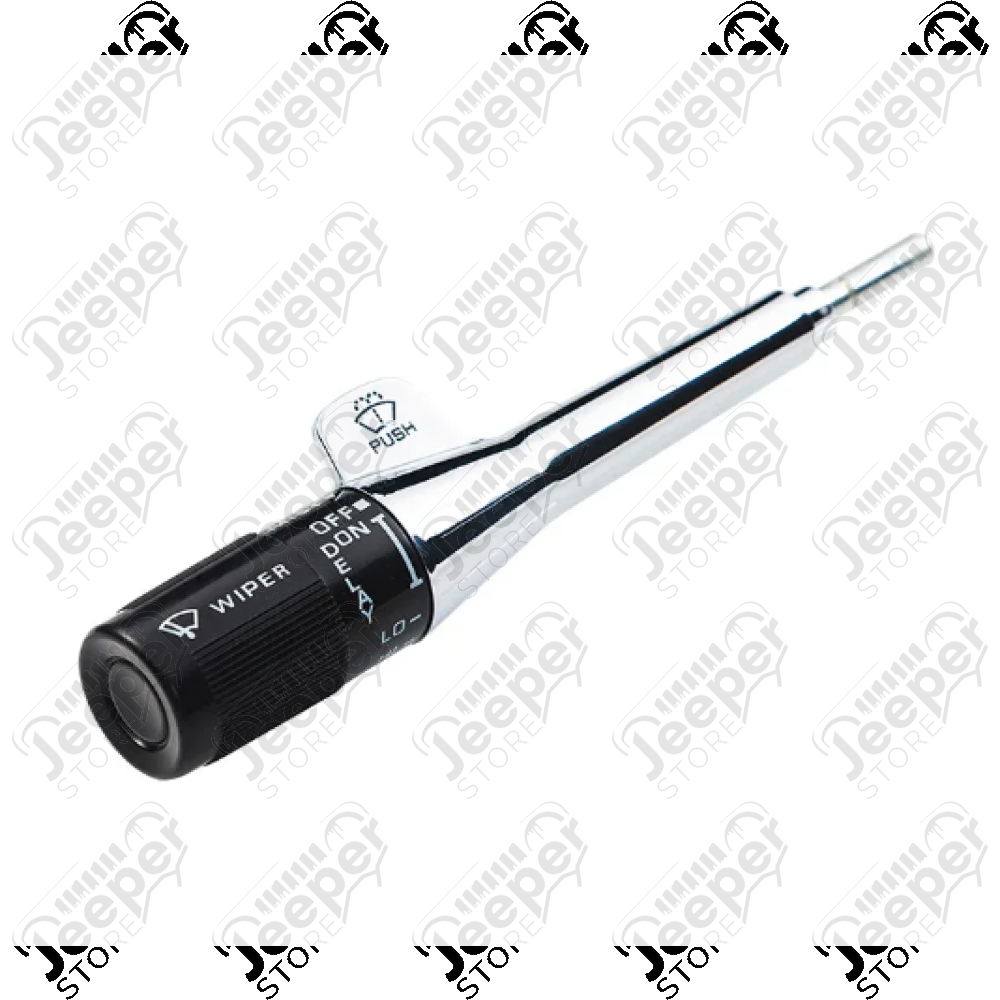 Manette de clignotants, (commodo) couleur : noir et chrome pour Jeep Wrangler YJ