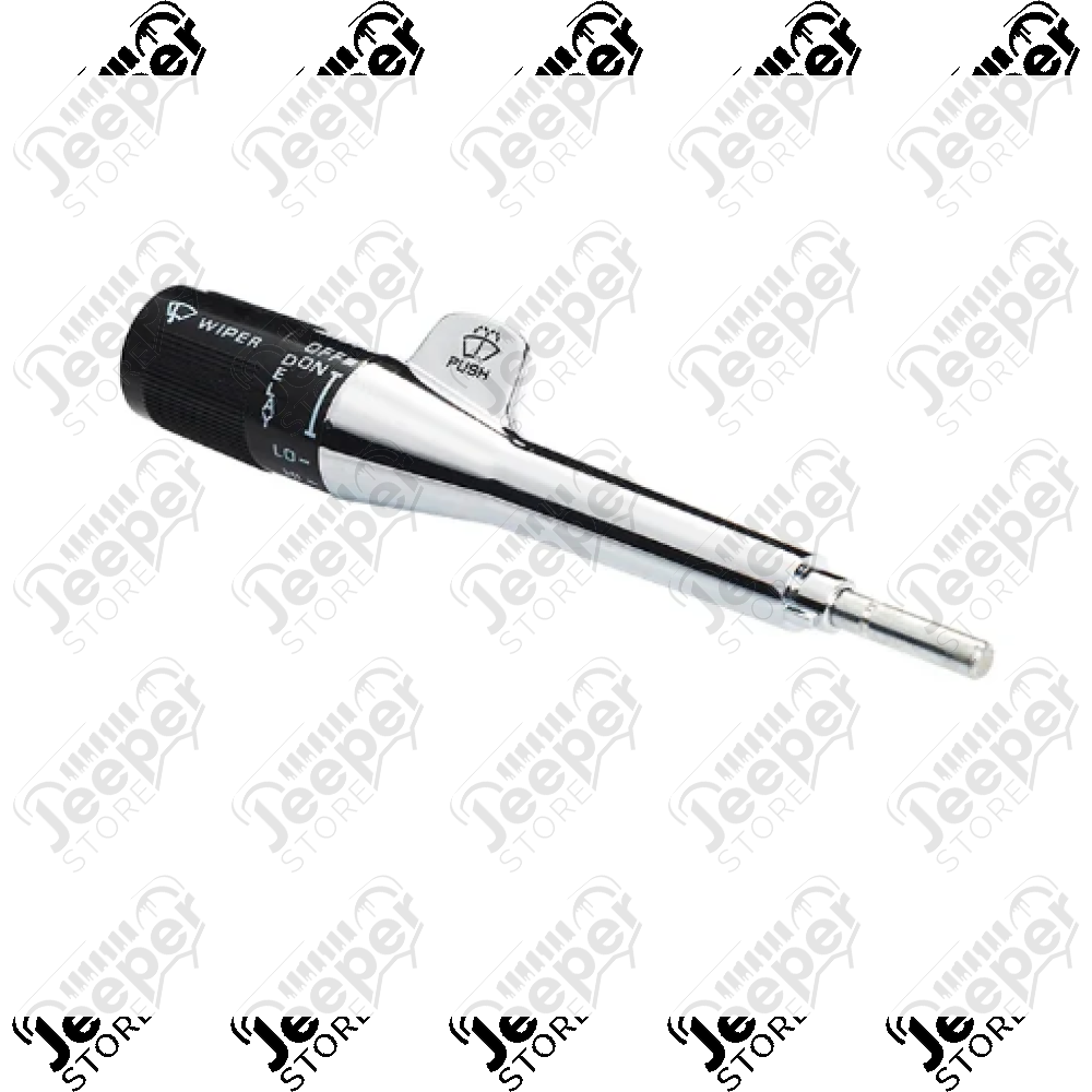 Manette de clignotants, (commodo) couleur : noir et chrome pour Jeep Wrangler YJ