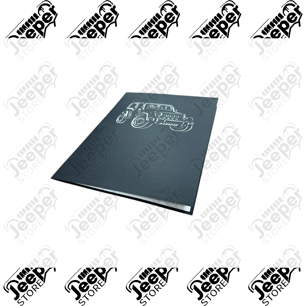 Goodies : Carte postale pop-up 3D Jeep Wrangler