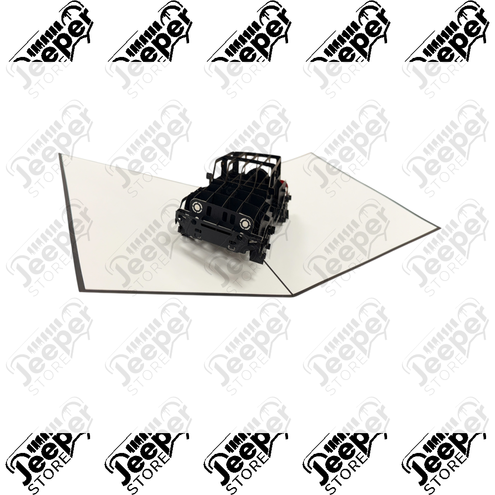 Goodies : Carte postale pop-up 3D Jeep Wrangler