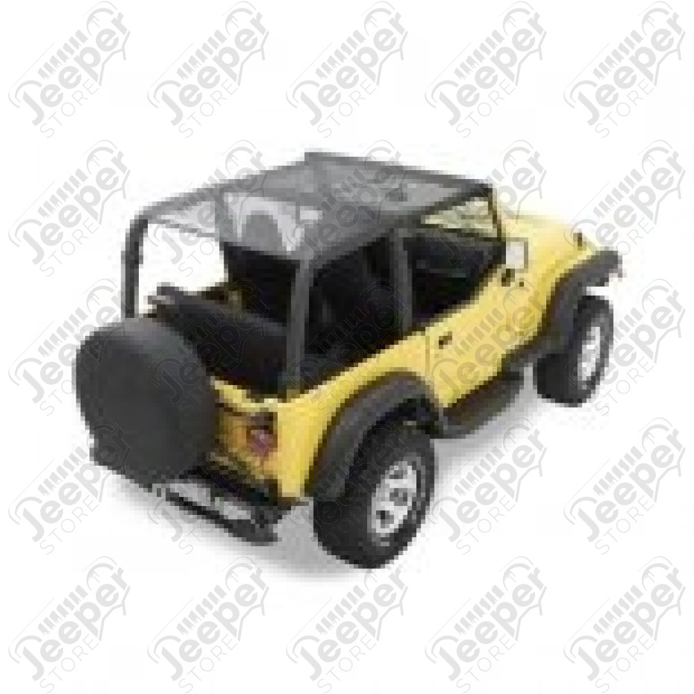 Bikini version ''Safari'' couleur: black MESH (Filet) Jeep Wrangler YJ