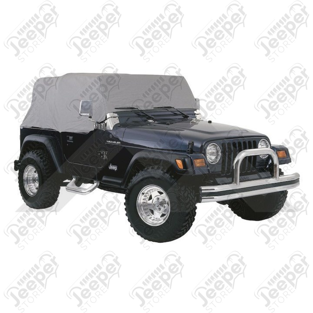 Housse de voiture "Trail Cover", Couleur: Charcoal (grise), Jeep Wrangler TJ