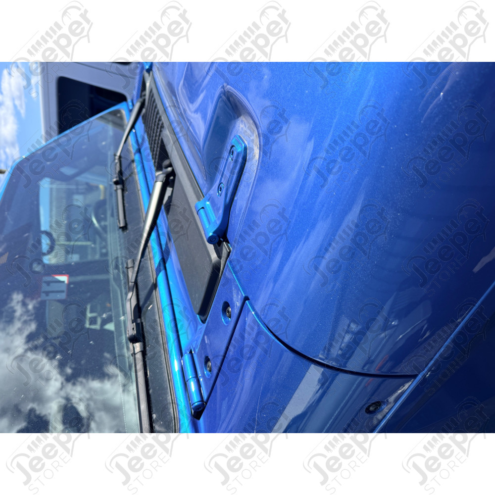 Fixations pour rampe LED 52'' sur baie de pare brise Jeep Wrangler JL