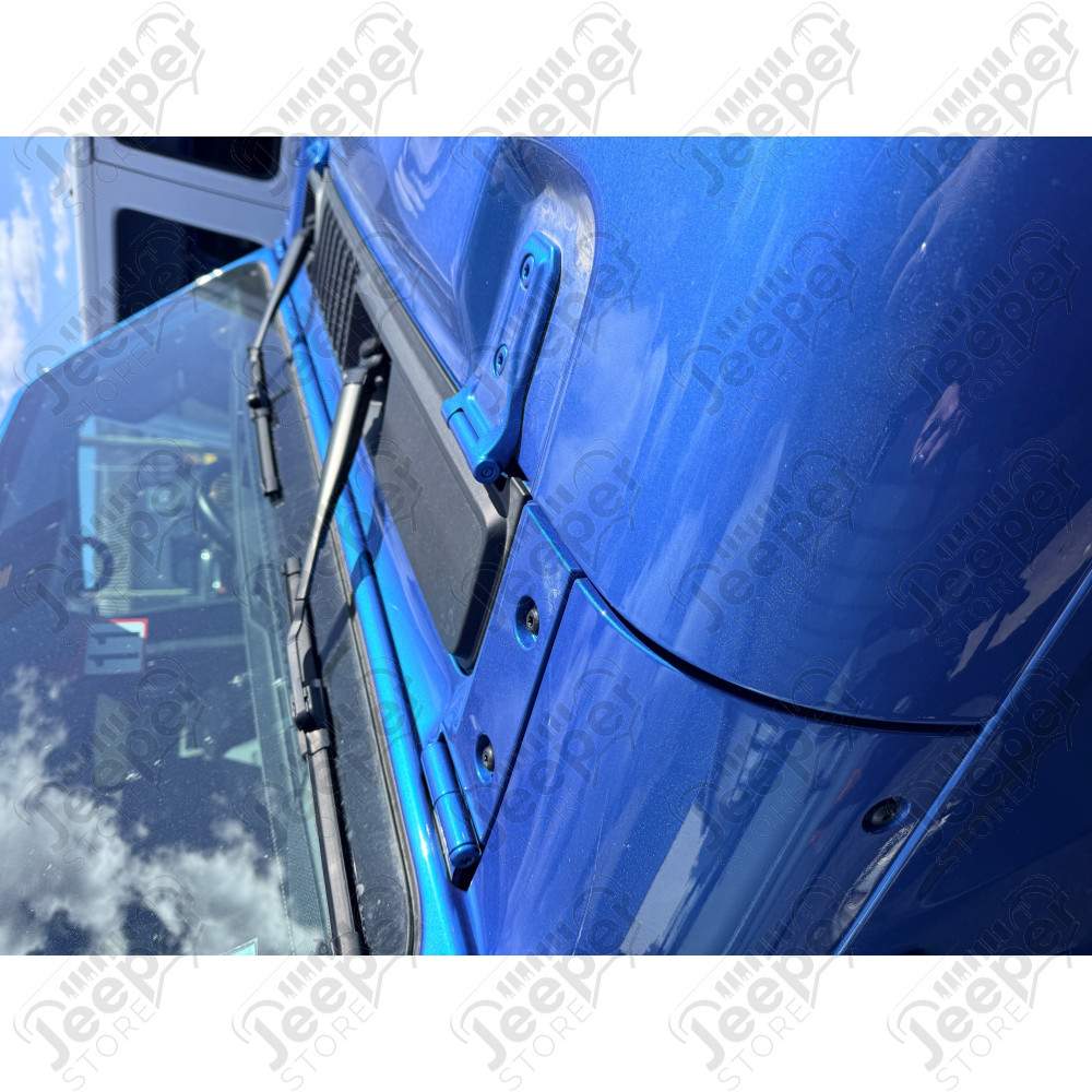 Fixations pour rampe LED 52'' sur baie de pare brise Jeep Wrangler JL
