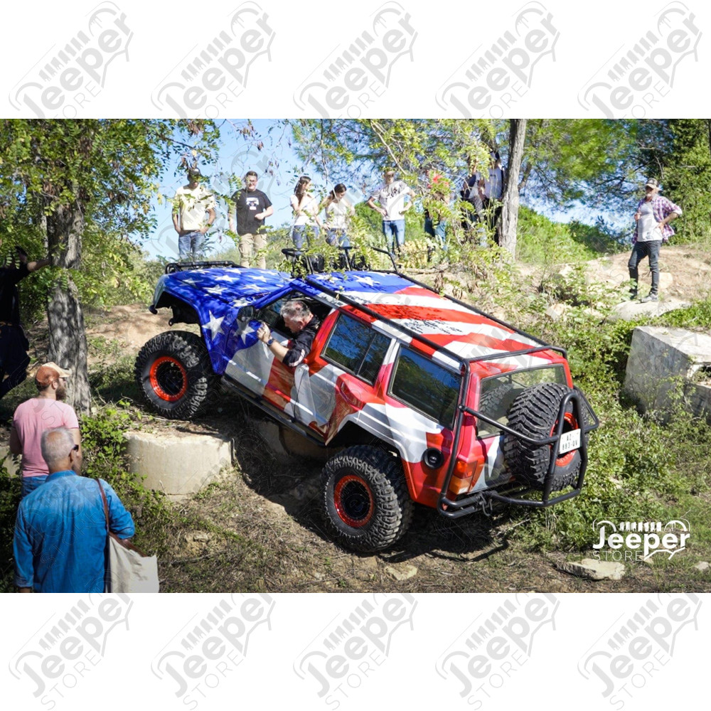 Peinture personnalisée "Drapeau Américain USA" sur Jeep Cherokee XJ, Grand Cherokee ZJ, ZG