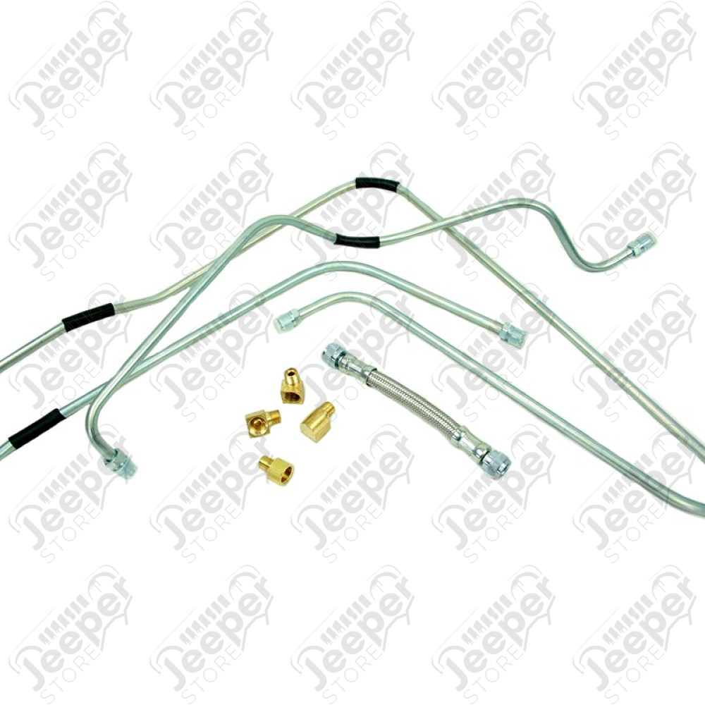 Kit durites d'alimentation de carburant essence complet - Jeep MB, GPW, M201 - WOA1366K