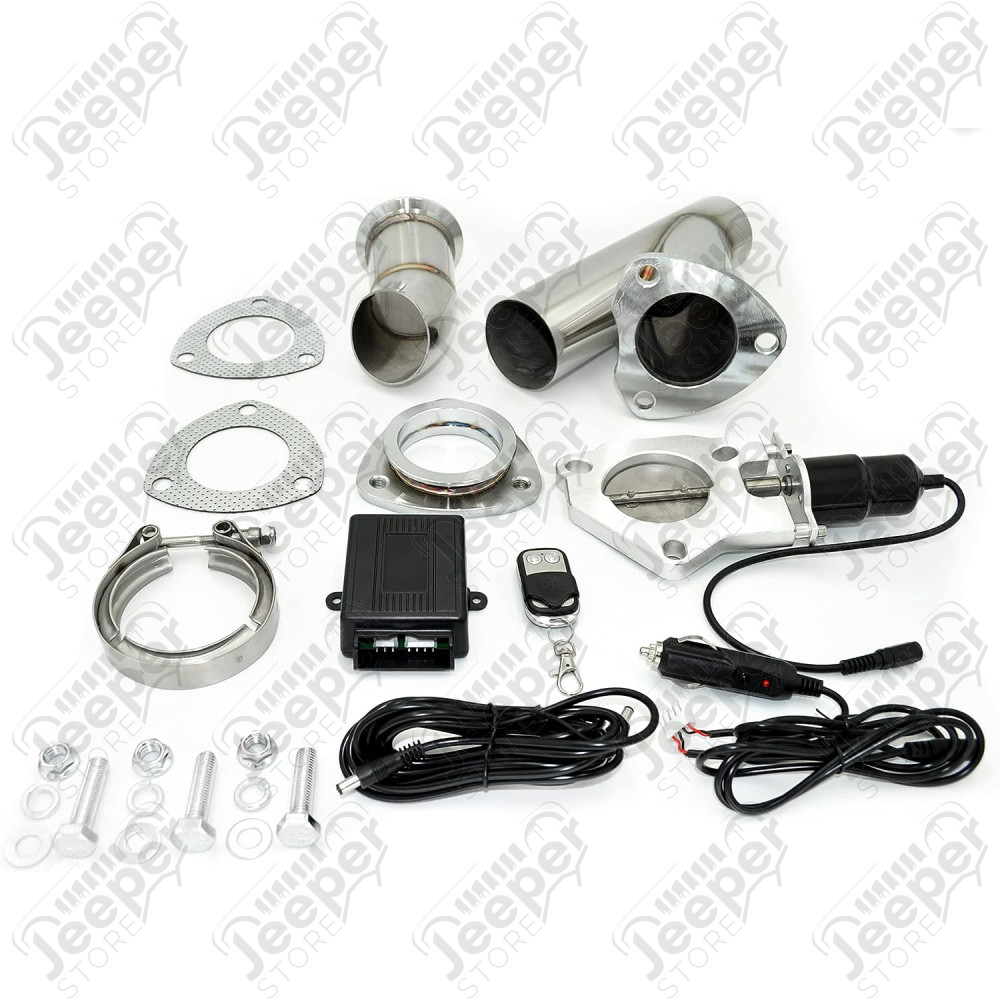 Valve électronique pour échappement en acier inox (diamètre : 75mm) pour Jeep