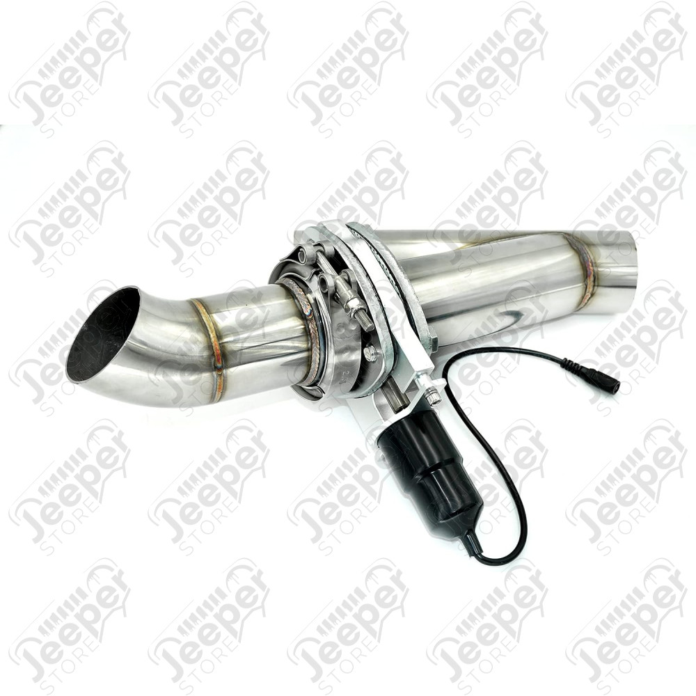 Valve électronique pour échappement en acier inox (diamètre : 75mm) pour Jeep