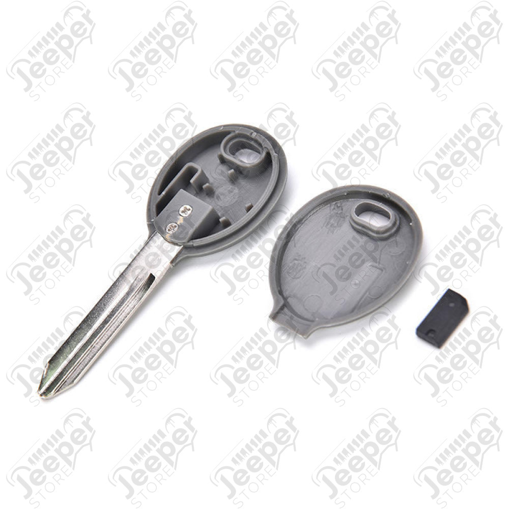Clef "Rock" de contact et porte AVEC transpondeur - Jeep Wrangler TJ, Cherokee XJ, Liberty KJ, Grand Cherokee WJ / WG - 692958 / RT27011