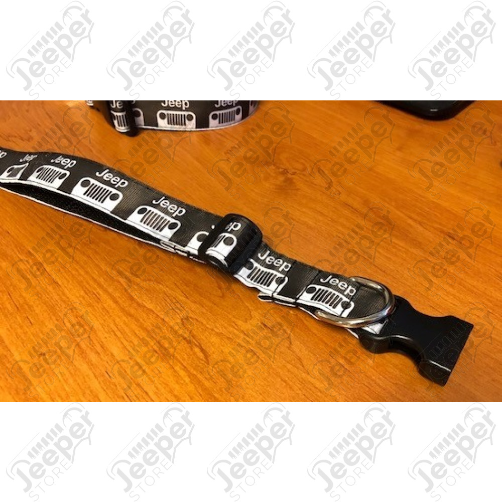 Collier Jeep pour chien (couleur: noire) longueur réglable de 33cm à 52cm 