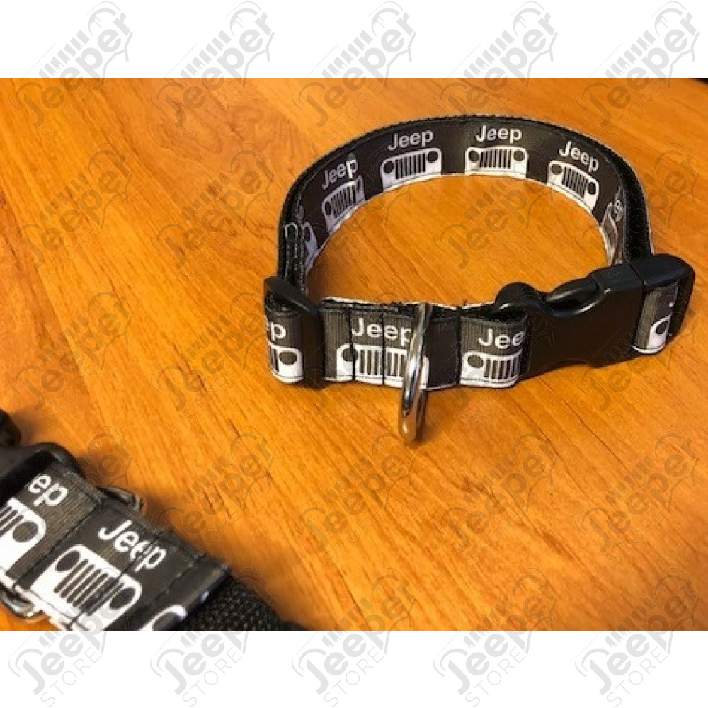 Collier Jeep pour chien (couleur: noire) longueur réglable de 33cm à 52cm 