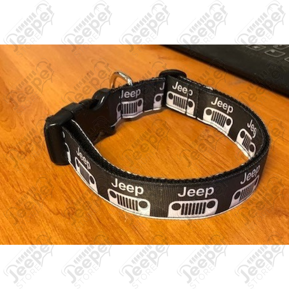 Collier Jeep pour chien (couleur: noire) longueur réglable de 33cm à 52cm 