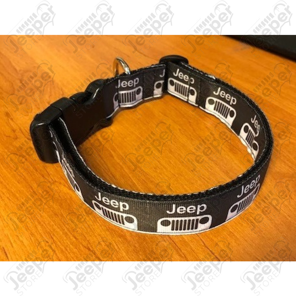 Collier Jeep pour chien (couleur: noire) longueur réglable de 33cm à 52cm 