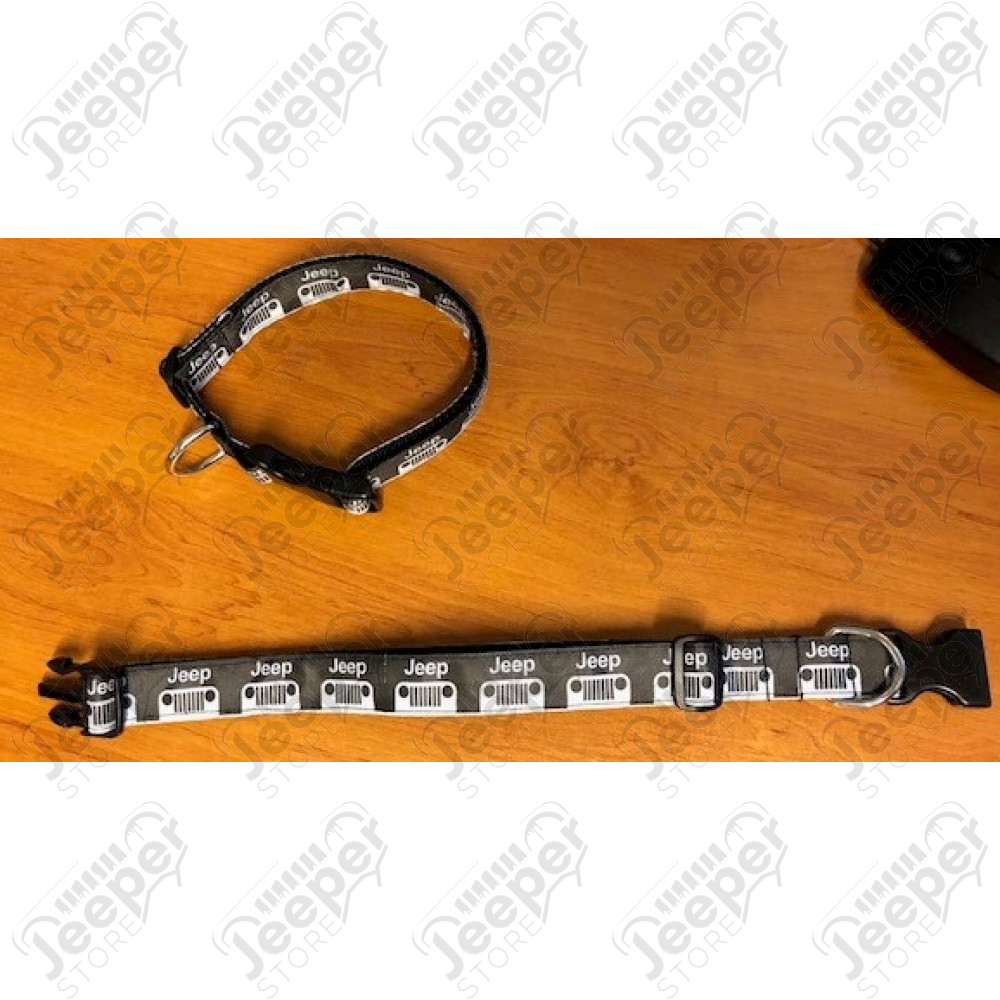 Collier Jeep pour chien (couleur: noire) longueur réglable de 33cm à 52cm 