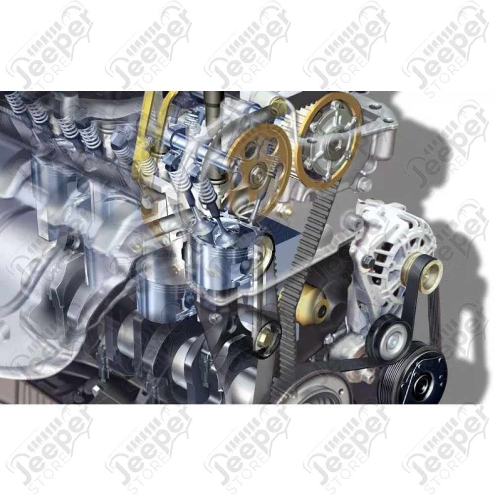 Kit distribution complet (avec pompe à eau et courroie d'entrainement) moteur 2.8L CRD - Jeep Wrangler JK