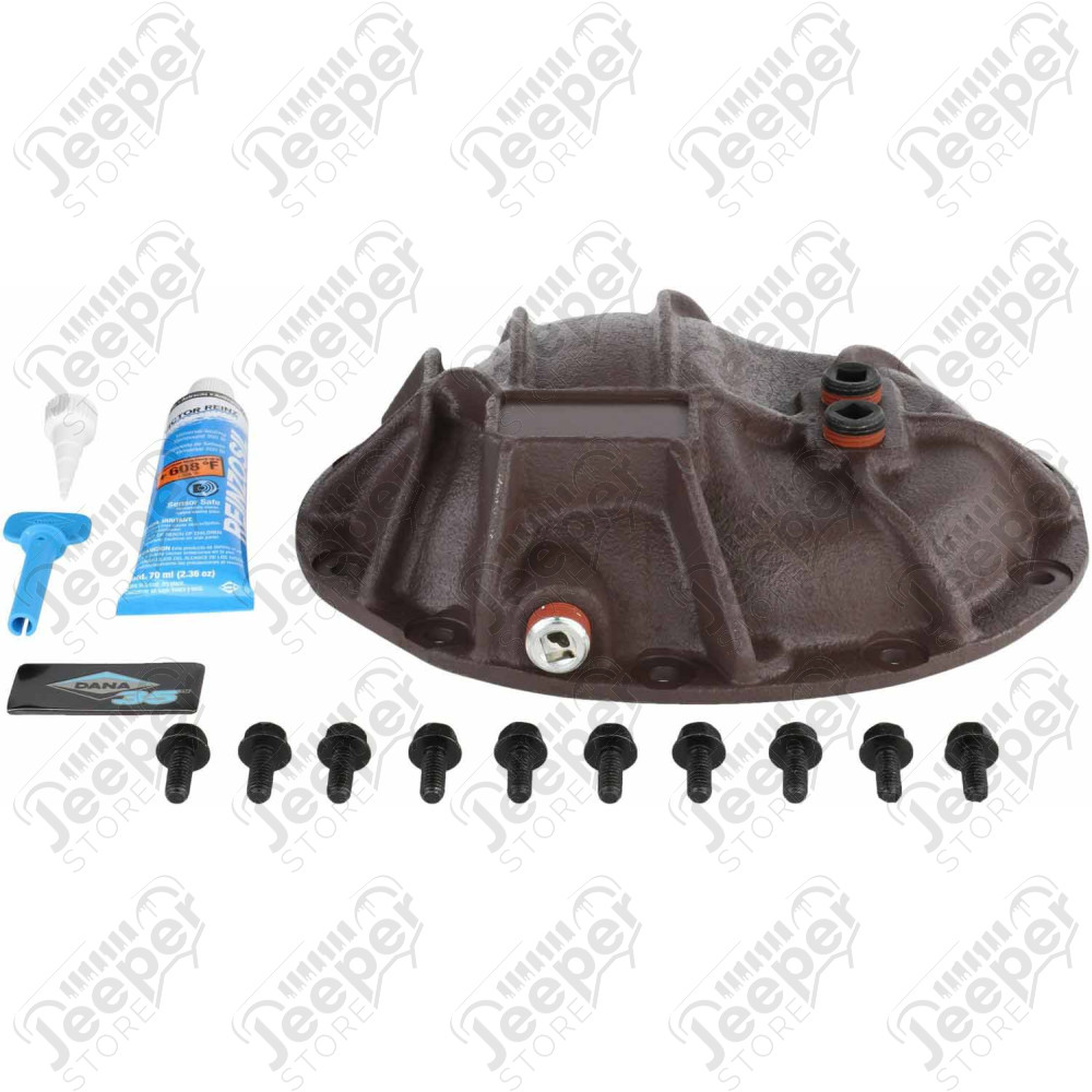 Couvercle (coquille) de pont arrière renforcé de marque DANA SPICER pour Dana 35 Jeep Wrangler YJ, TJ, JK, Cherokee XJ, Grand Cherokee ZJ, ZG, WJ, WG - 10332156