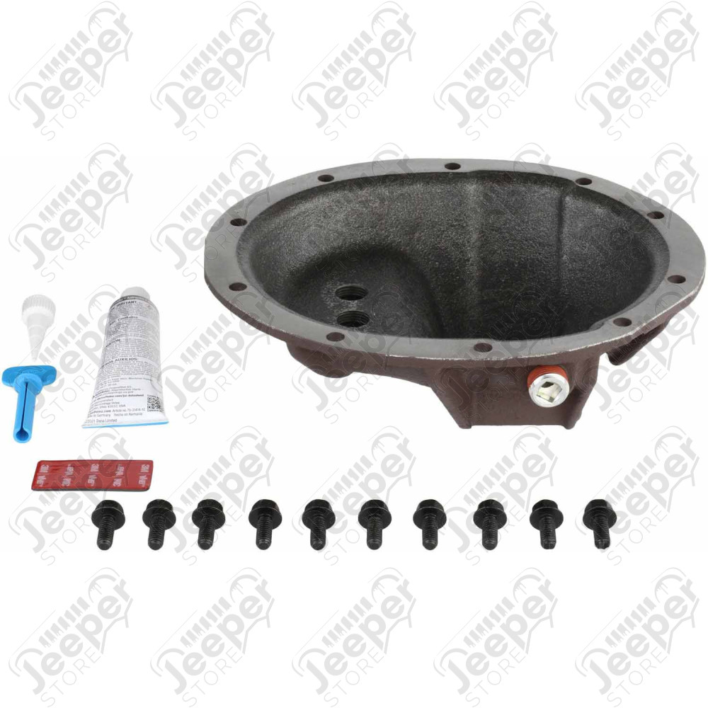 Couvercle (coquille) de pont arrière renforcé de marque DANA SPICER pour Dana 35 Jeep Wrangler YJ, TJ, JK, Cherokee XJ, Grand Cherokee ZJ, ZG, WJ, WG - 10332156
