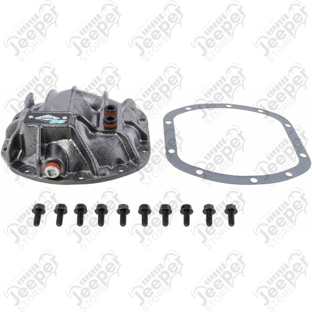 Couvercle (coquille) de pont avant renforcé de marque DANA SPICER pour Dana 30 Jeep CJ, Wrangler YJ, TJ, JK, Cherokee XJ, Grand Cherokee ZJ, ZG, WJ, WG - 10023534