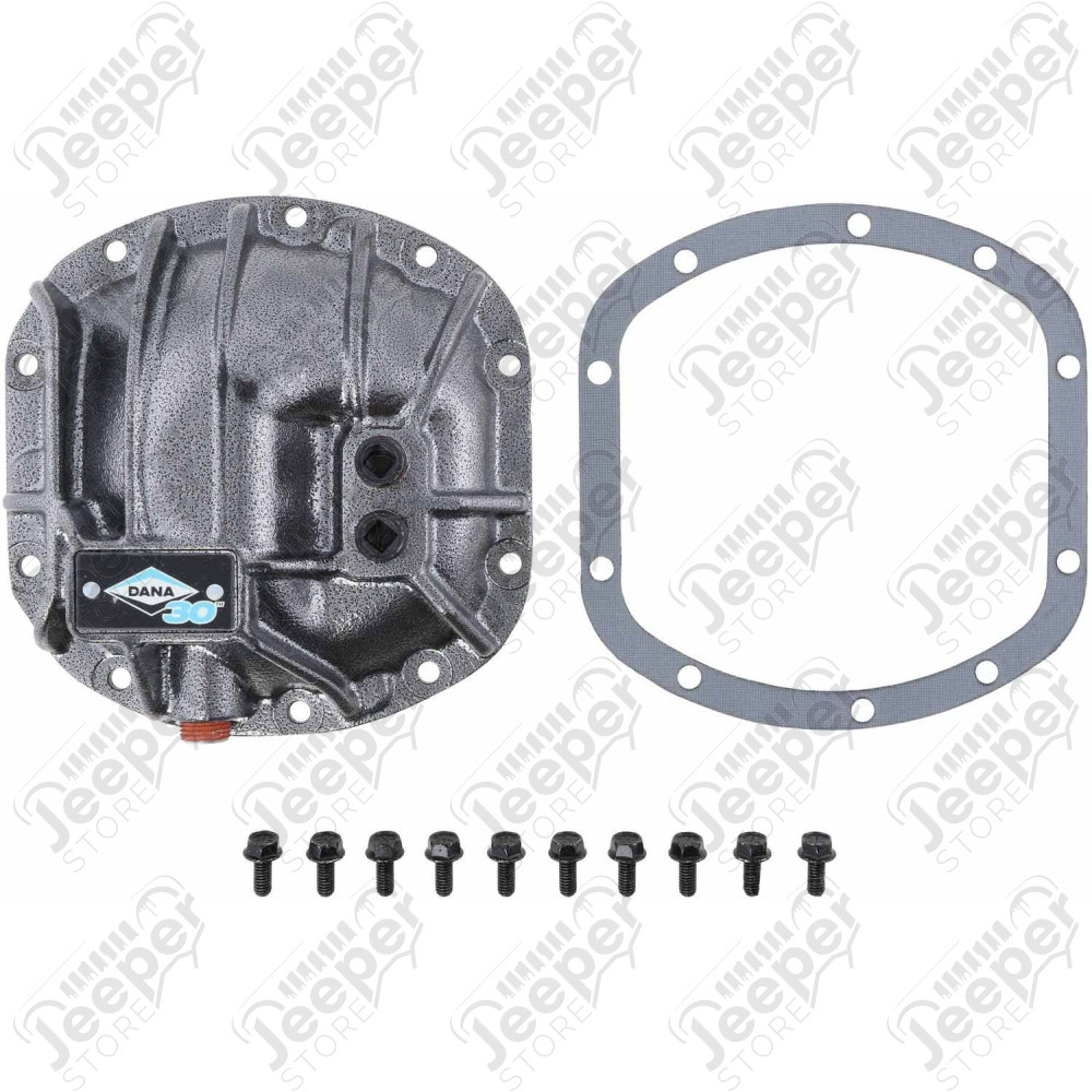 Couvercle (coquille) de pont avant renforcé de marque DANA SPICER pour Dana 30 Jeep CJ, Wrangler YJ, TJ, JK, Cherokee XJ, Grand Cherokee ZJ, ZG, WJ, WG - 10023534